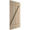 Ekena Millwork Rustic Four Board Spaced Board-n-Batten Rough Cedar Faux Wood Shutters w/Z-Board, 23 1/2W x 64H, PR SHUBSZ23X64RCPR - alternate 16